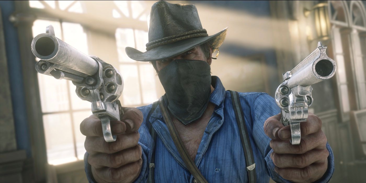 Red Dead Redemption 2 Mod Makes Arthur's Weapons Huge