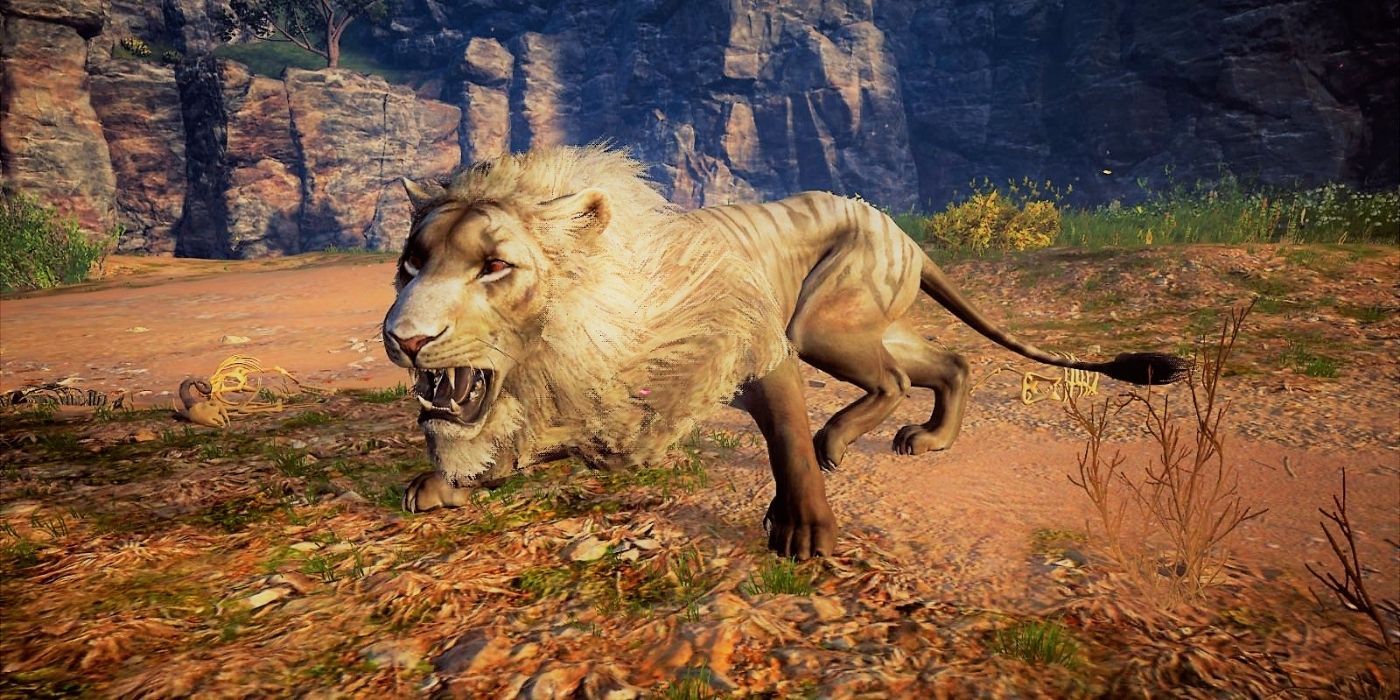 The Nemean Lion running in Assassin's Creed: Odyssey