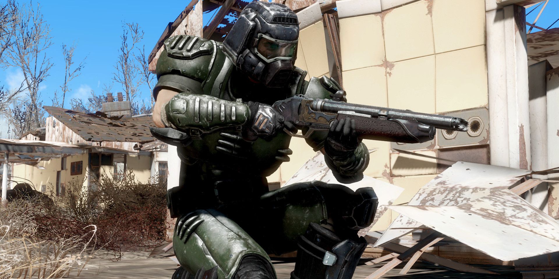 Fallout 4 Mod Of Doom Guy's Armor Created By AthenaX