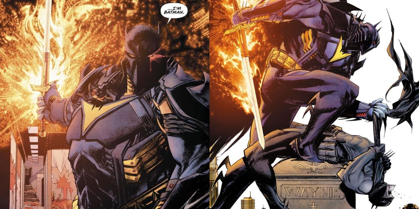 Azrael in his personal Batsuit in Curse of the White Knight