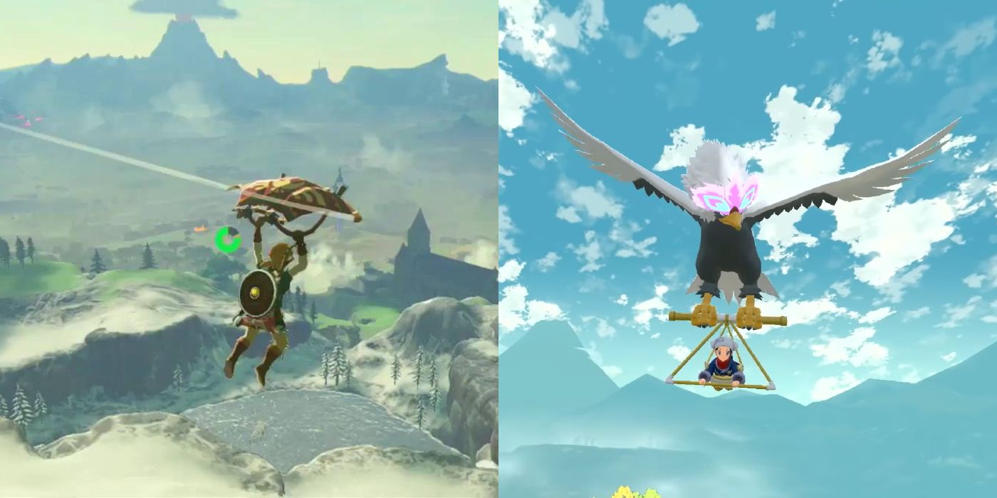 BOTW Pokemon Legends Arceus Glider Comparison