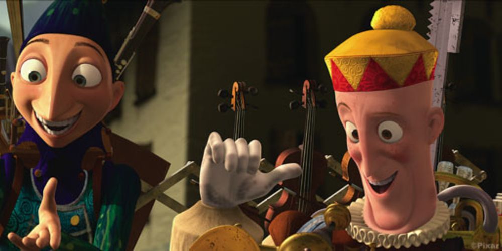 Bass and Treble from Pixar's animated short One Man Band.
