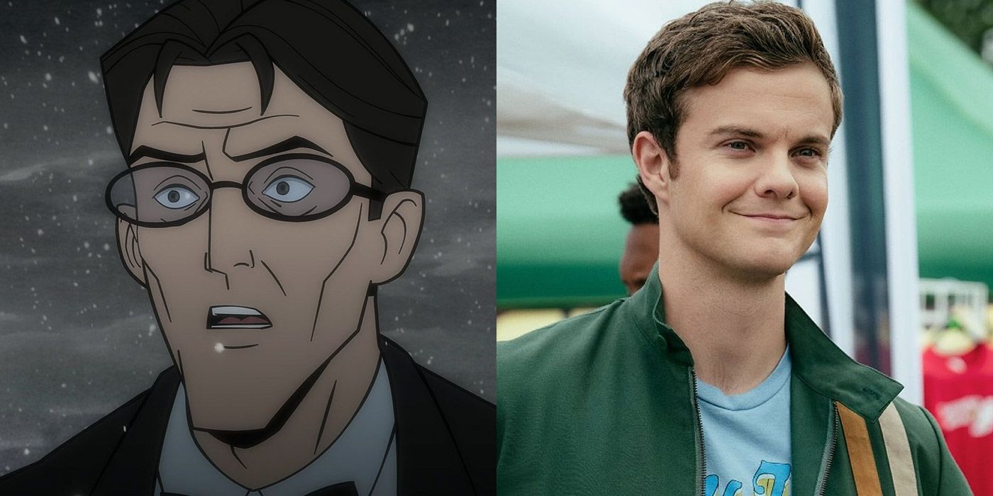 Split image of Alberto Falcone and Jack Quaid from Batman: The Long Halloween