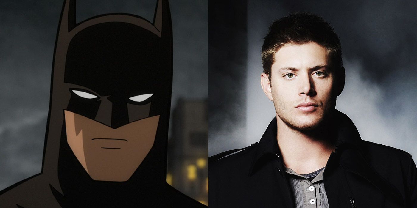 Split image of Batman and Jensen Ackles from Batman: The Long Halloween