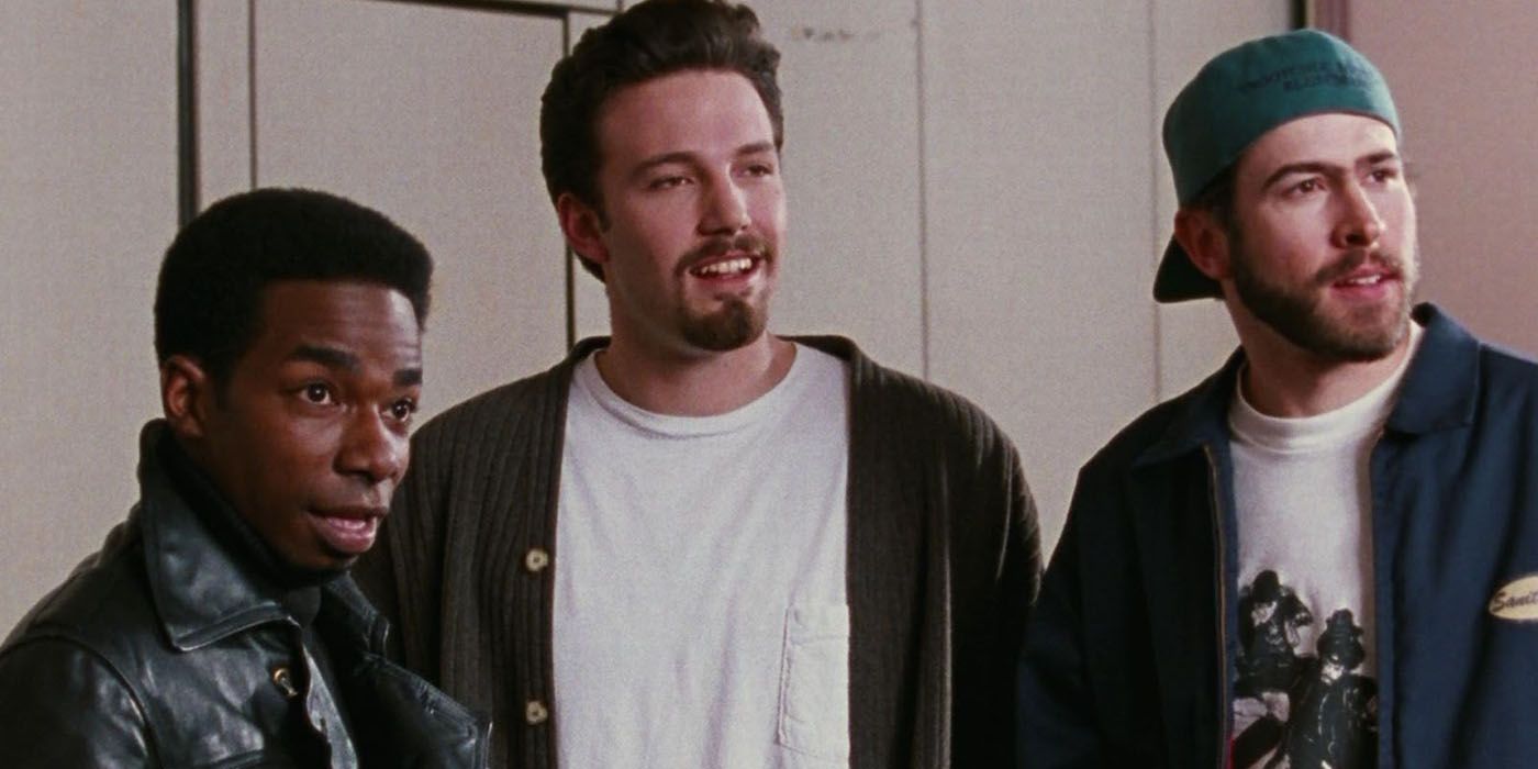 Ben Affleck and Jason Lee at a convention in Chasing Amy.
