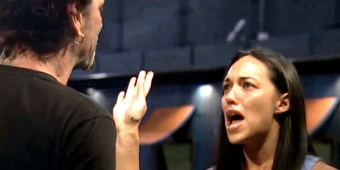 Dick and Jen fighting in Big Brother.