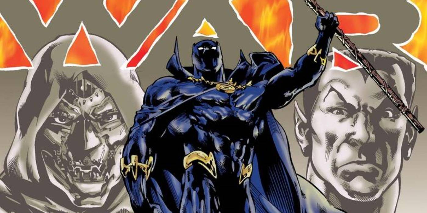 Pantera Negra se prepara para ir à guerra contra Doutor Destino e Namor na Marvel Comics.