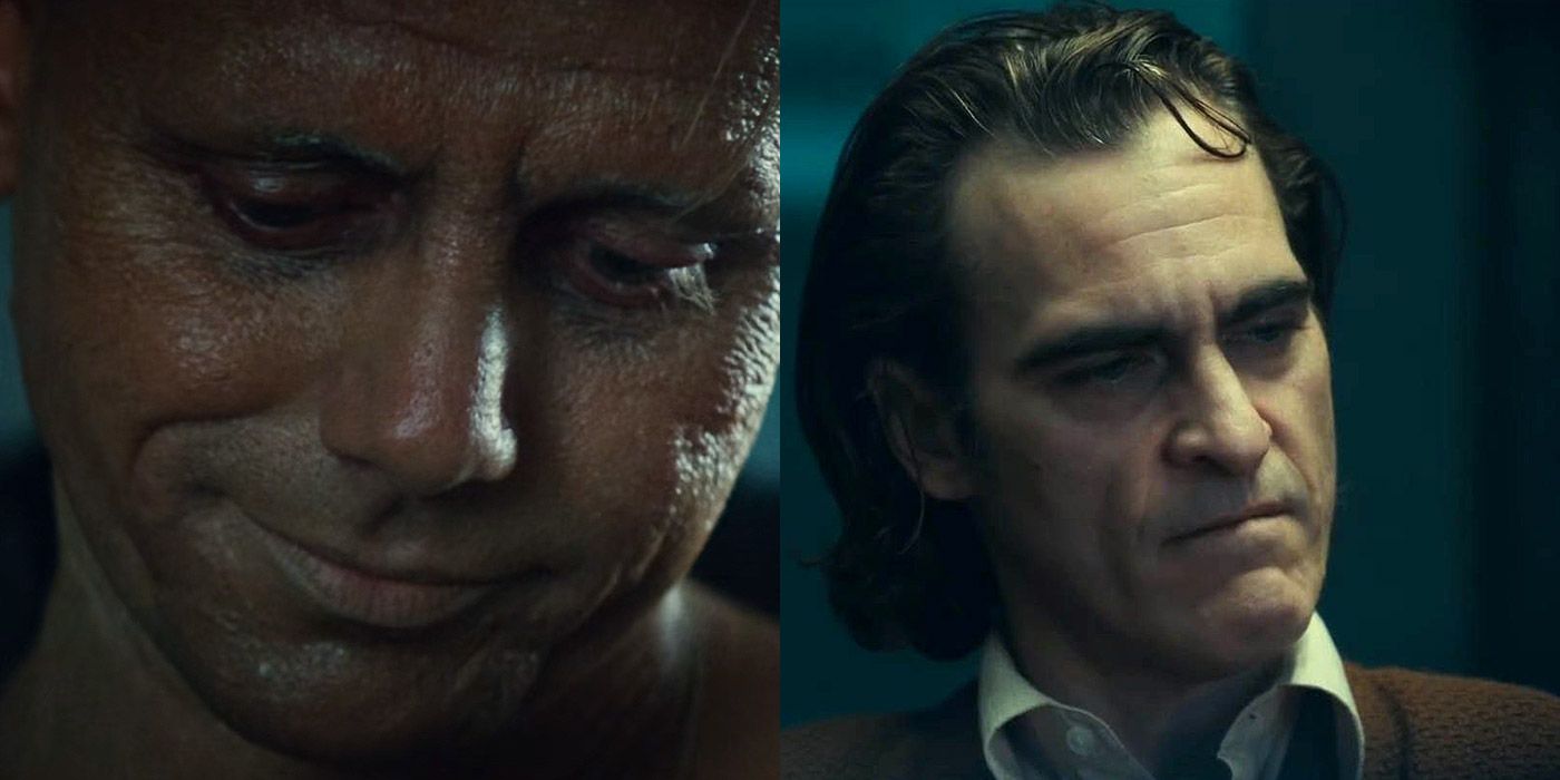 Split image of Sebastian from Blade Runner, and Joaquin Phoenix