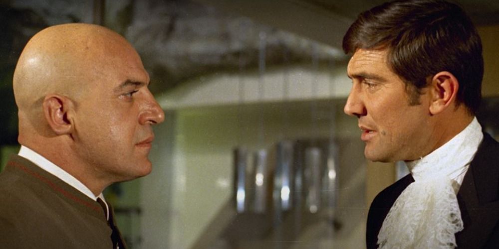 Blofeld discovers Bond's true identity in On Her Majesty's Secret Service