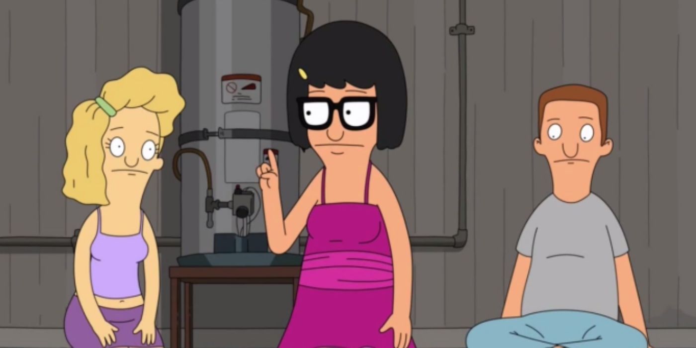 Tina and two friends in Bob's Burgers