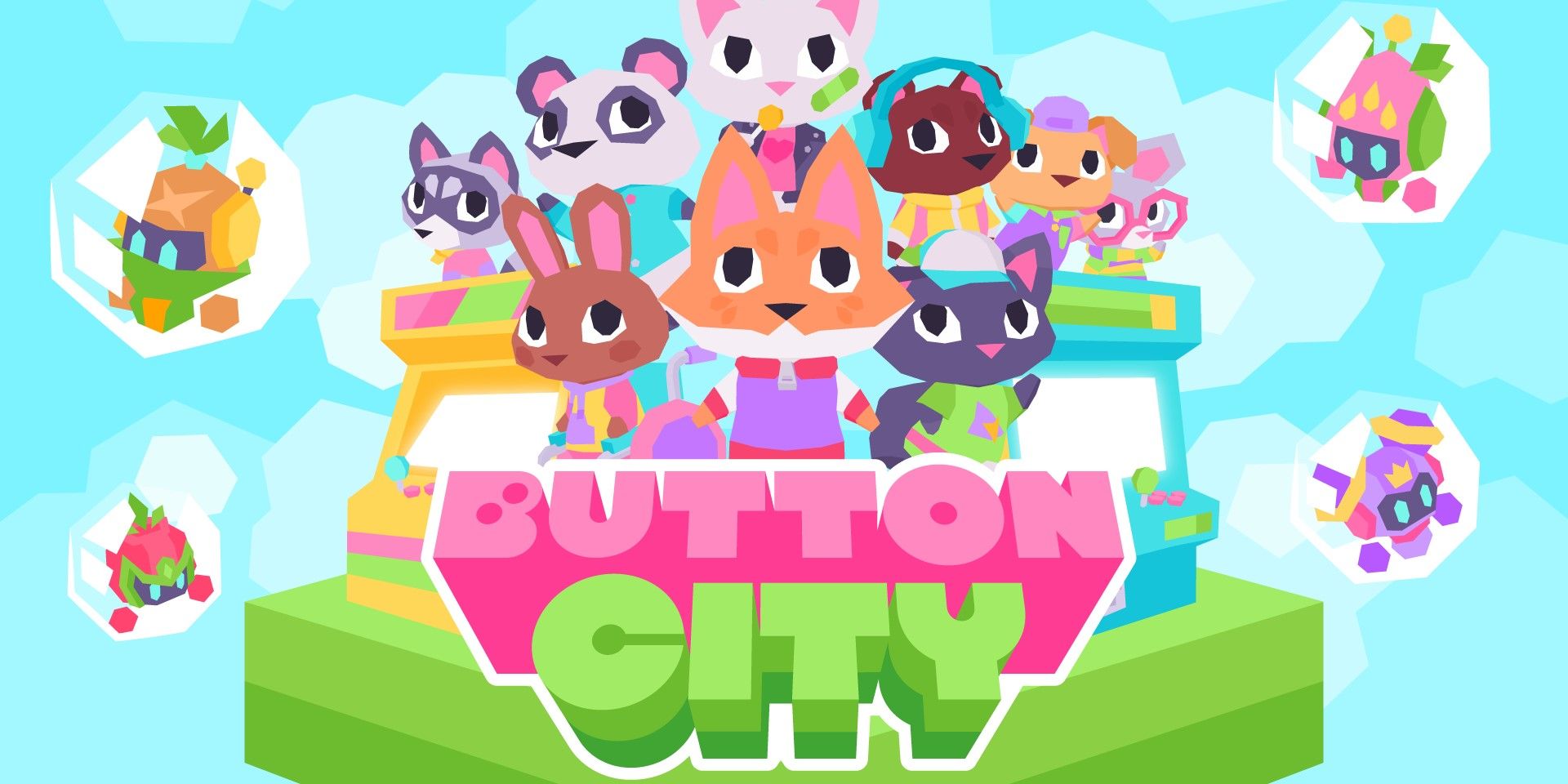 The title art for Button City.