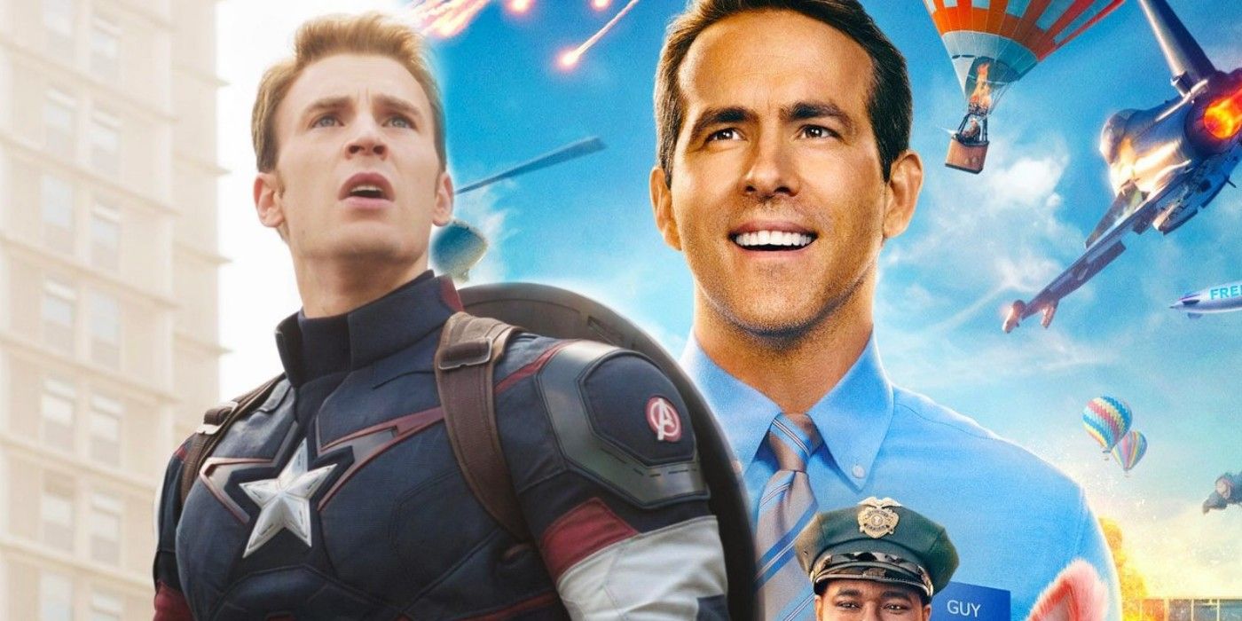 Captain-America-free-guy-ryan-reynolds-lil-rel-howery-jodie-comer