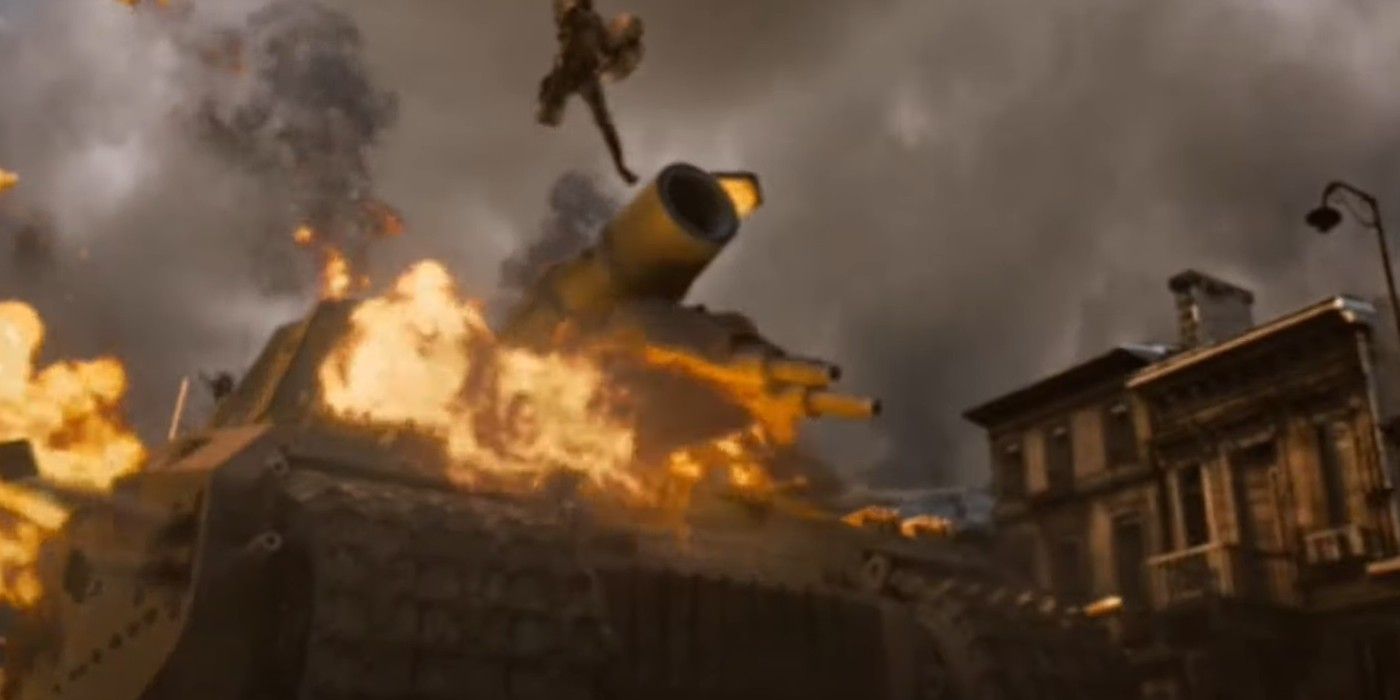 Captain America tank explosion