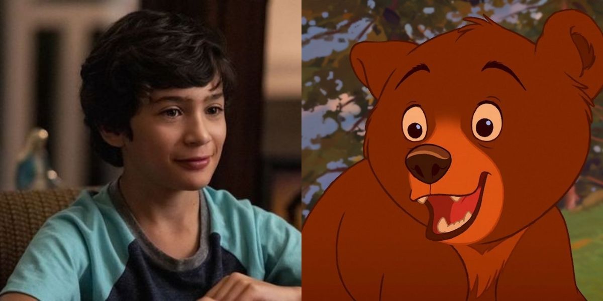 Split image: Carlos from JatP and Koda from Brother Bear