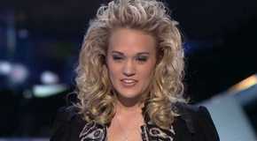 Carrie Underwood performs Alone on American Idol
