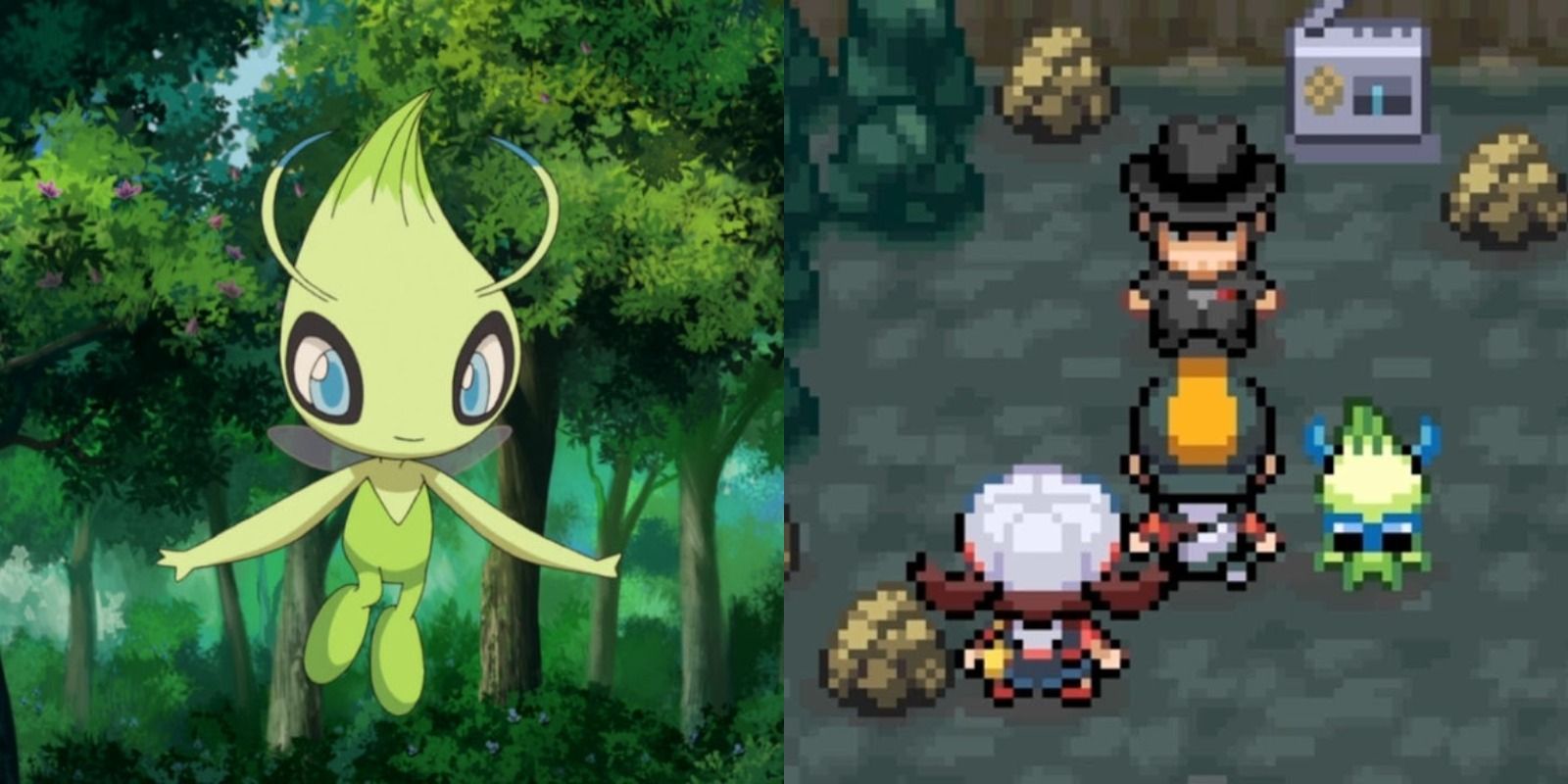Celebi in the anime and the Pokémon event in HG/SS