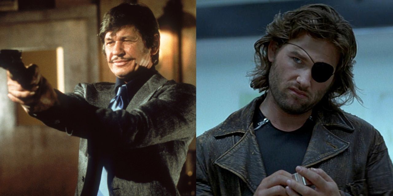 Charles Bronson in Death Wish and Kurt Russell in Escape from New York