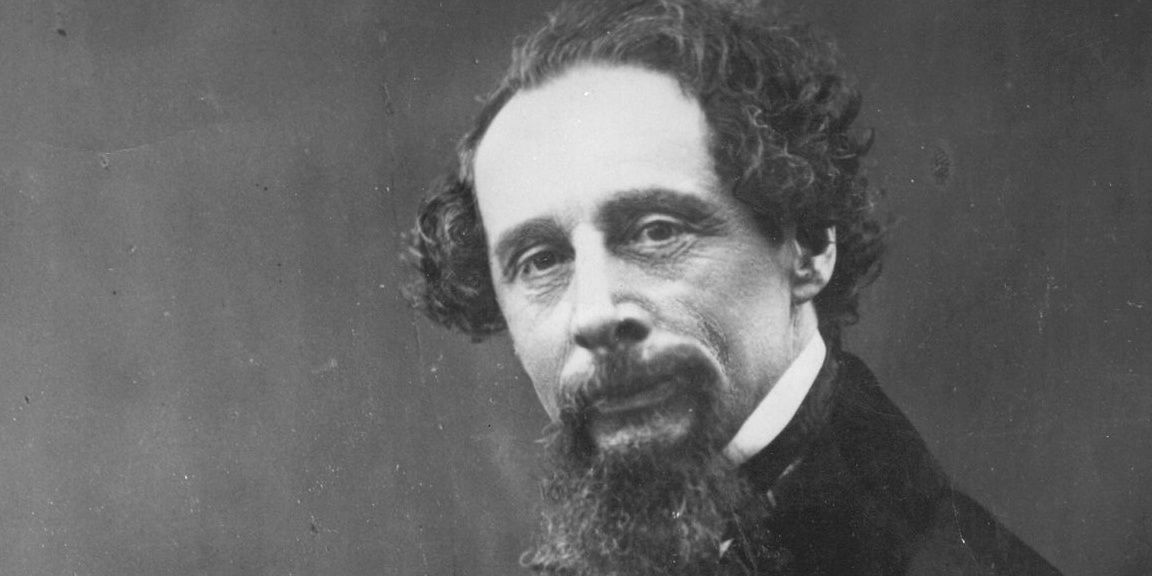 Portrait of Charles Dickens.