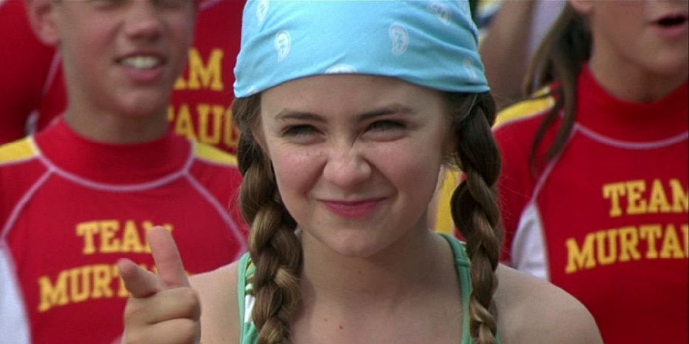 Kim smiling at camp in Cheaper by the Dozen 2
