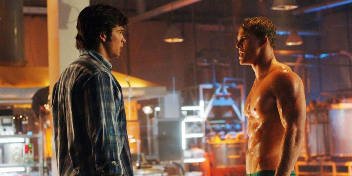 Clark and Arthur fight over Lois in Smallville