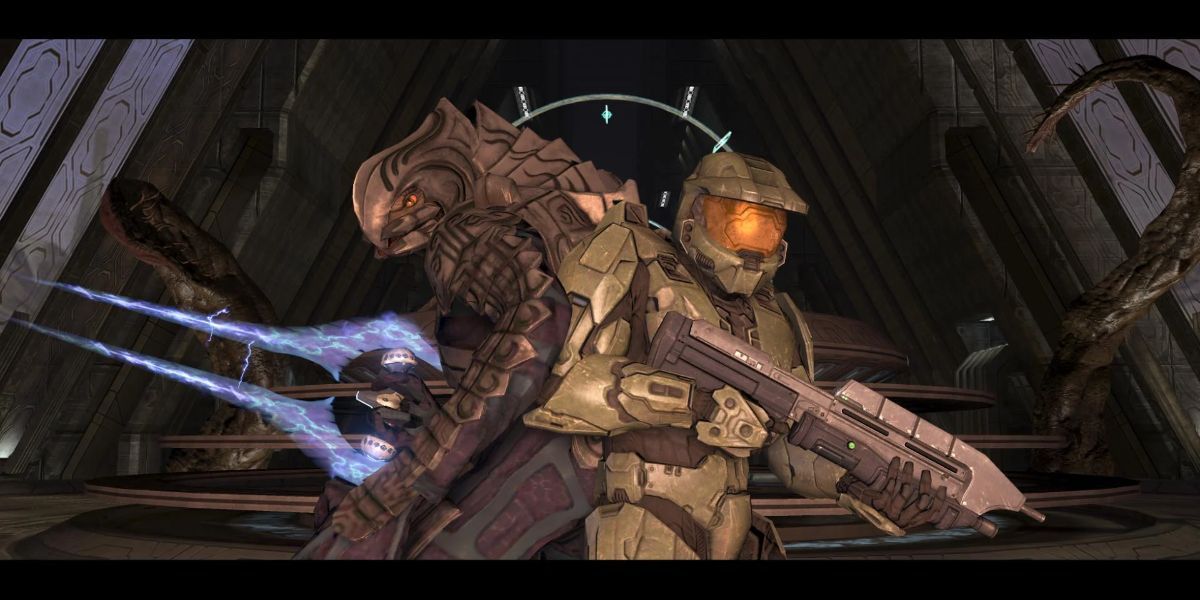 Arbiter and the Chief after killing Truth in Halo 3.