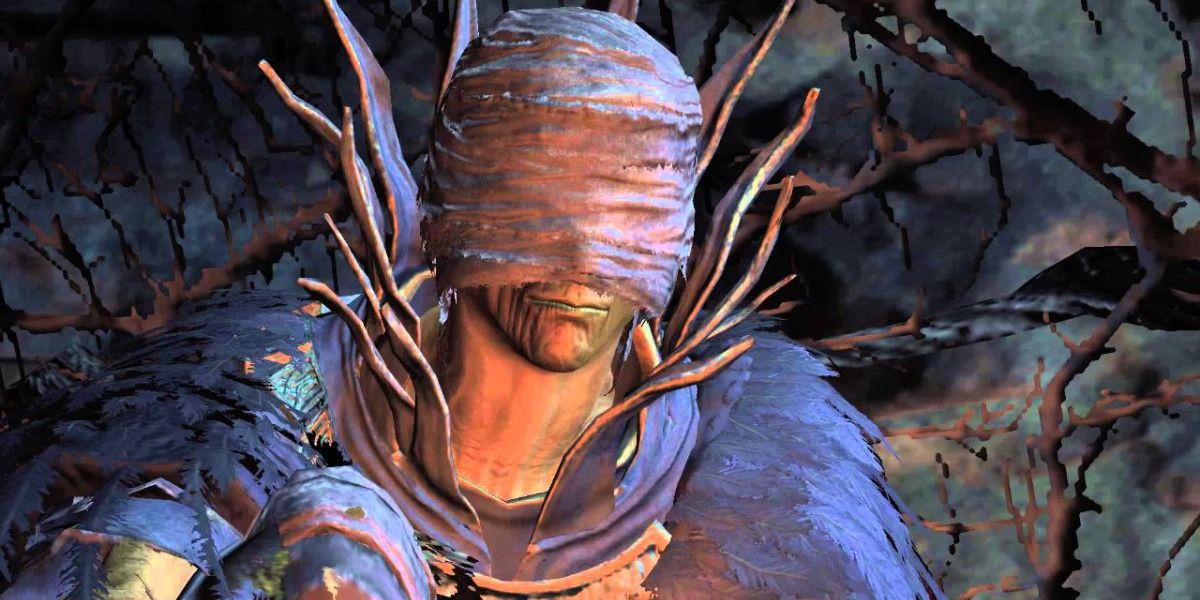 Cornyx of the Great Swamp at Firelink Shrine in Dark Souls 3