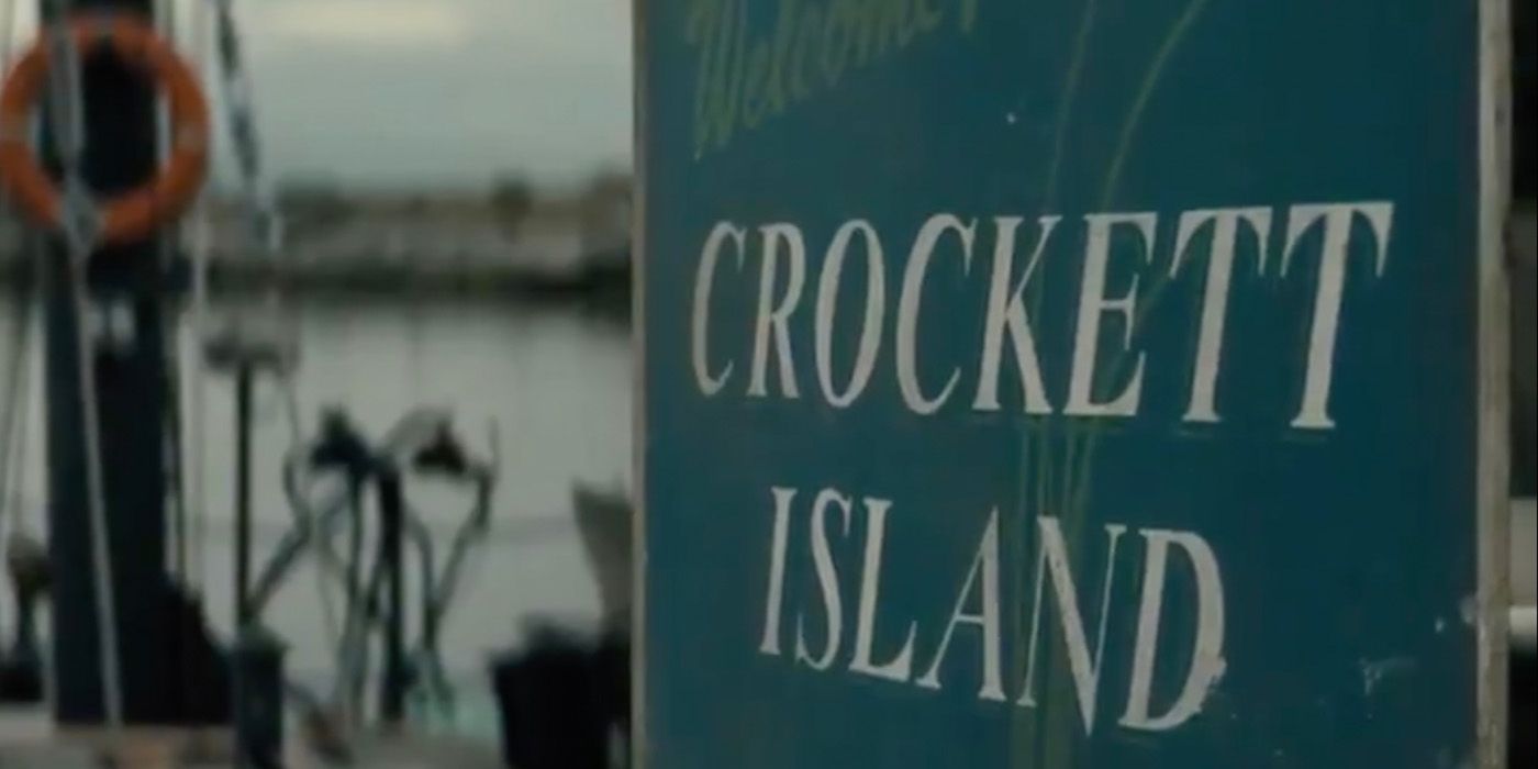 A Crockett Island Sign in Midnight Mass