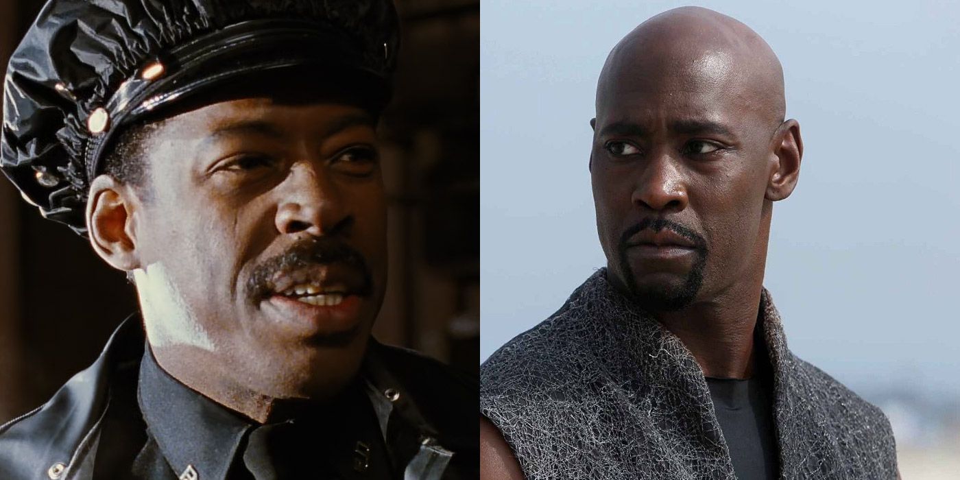 Split image of Albrecht from The Crow and D.B. Woodside