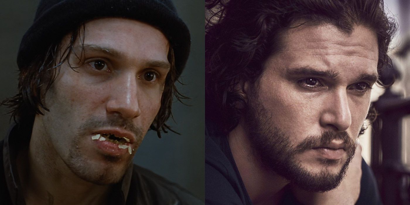 Split image of Skank from the Crow, and Kit Harington