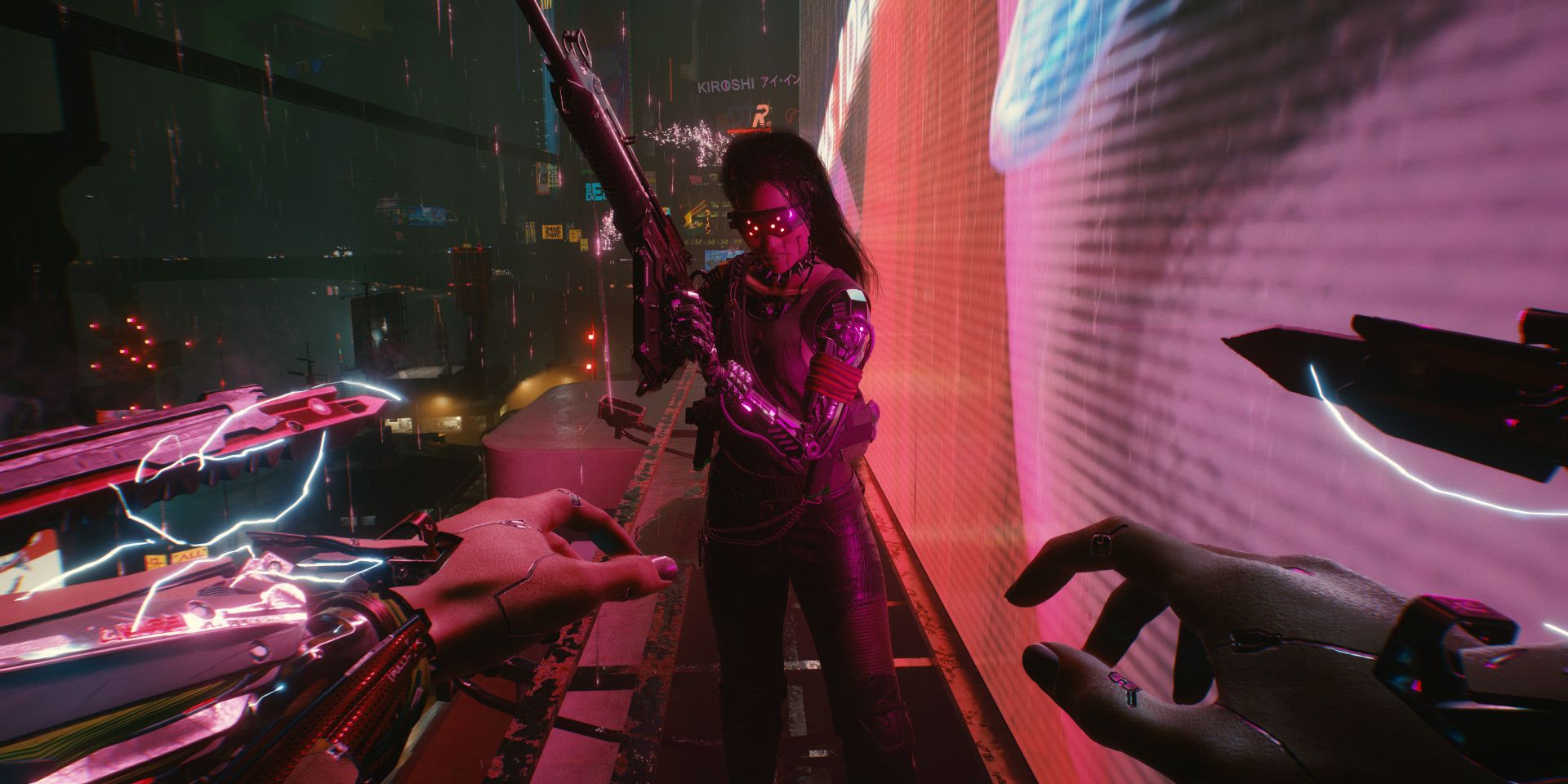 Screenshot of combat in Cyberpunk 2077