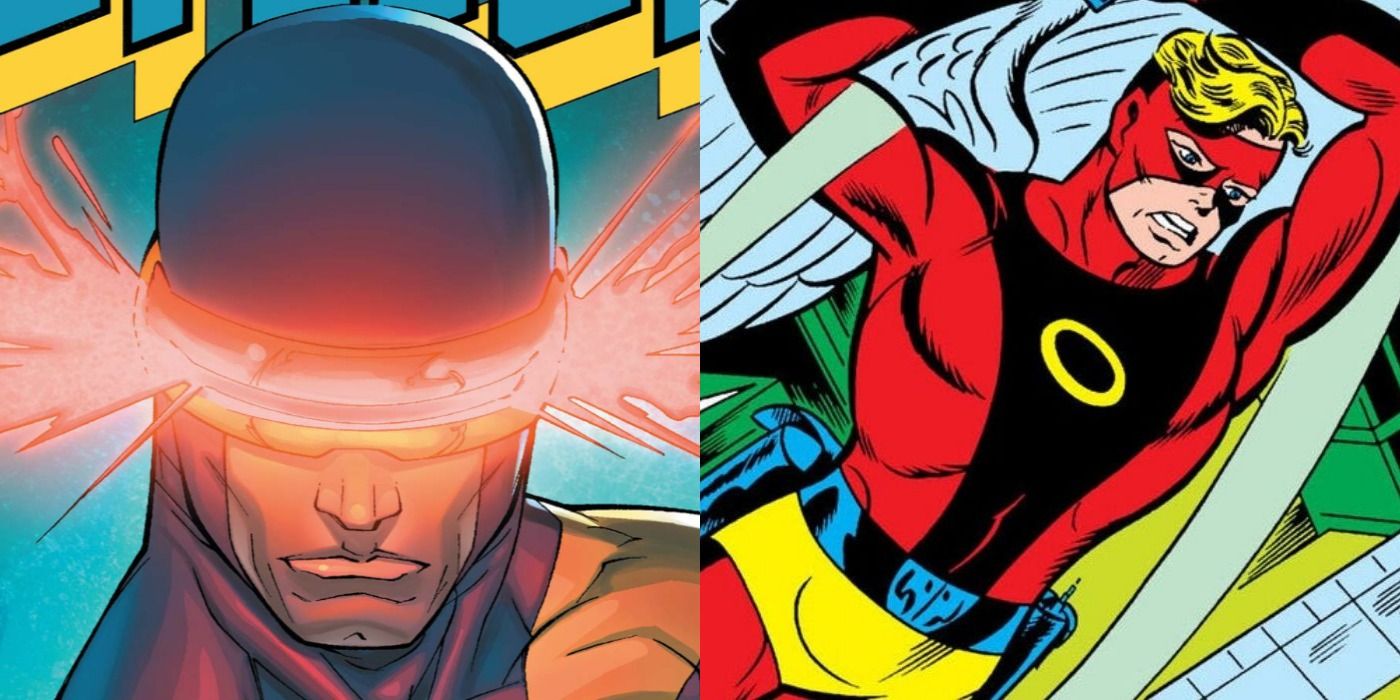 Cyclops and Angel of the X-Men.