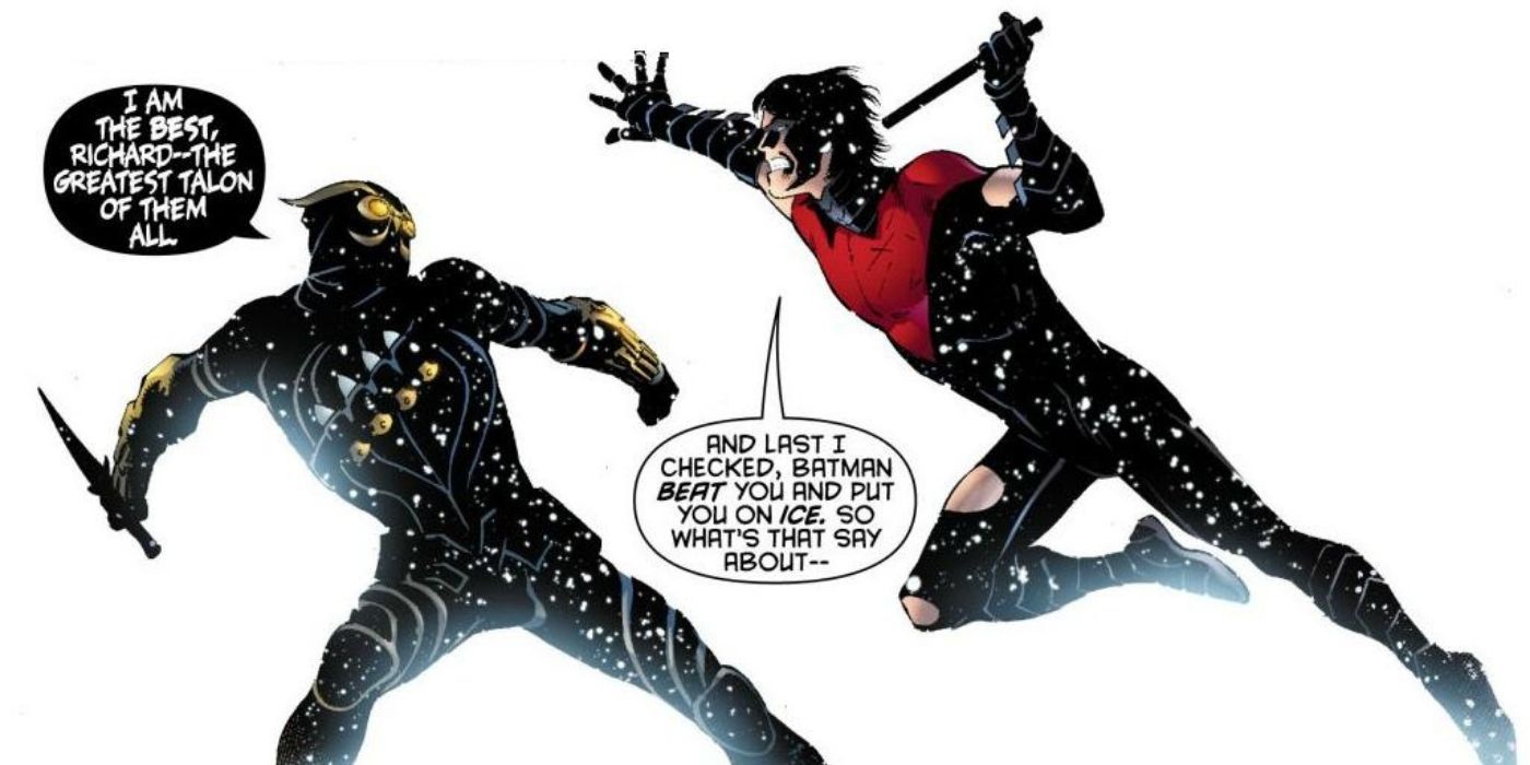 Nightwing fights William Cobb in DC Comics.