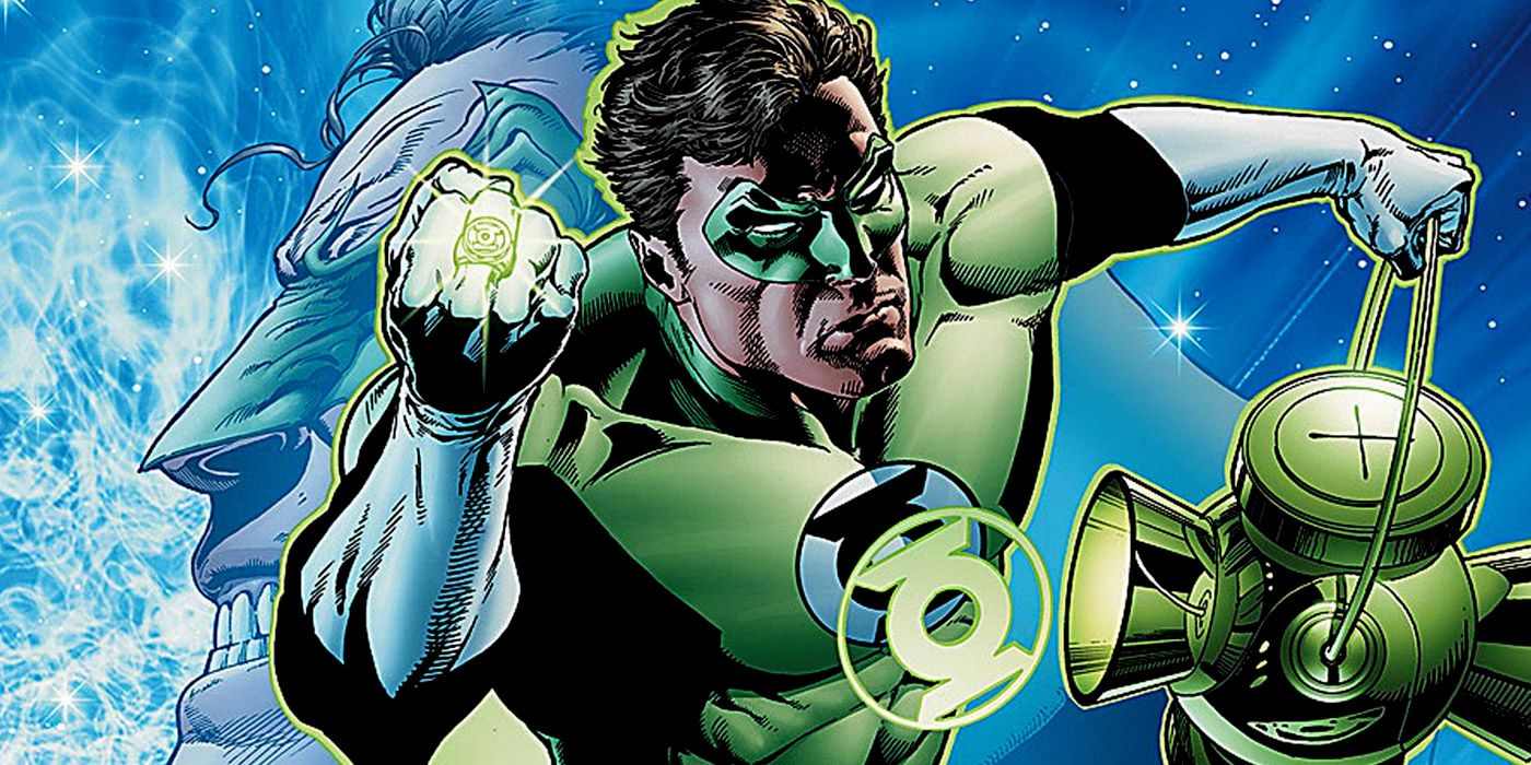 The Green Lantern showing both the lantern and his ring from the comics
