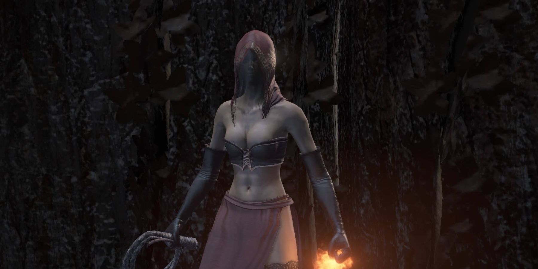 Desert Pyromancer Zoey standing in Dark Soul 3.