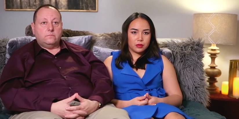 David Toborowsky and Annie Suwan in 90 Day Fiance sitting silently