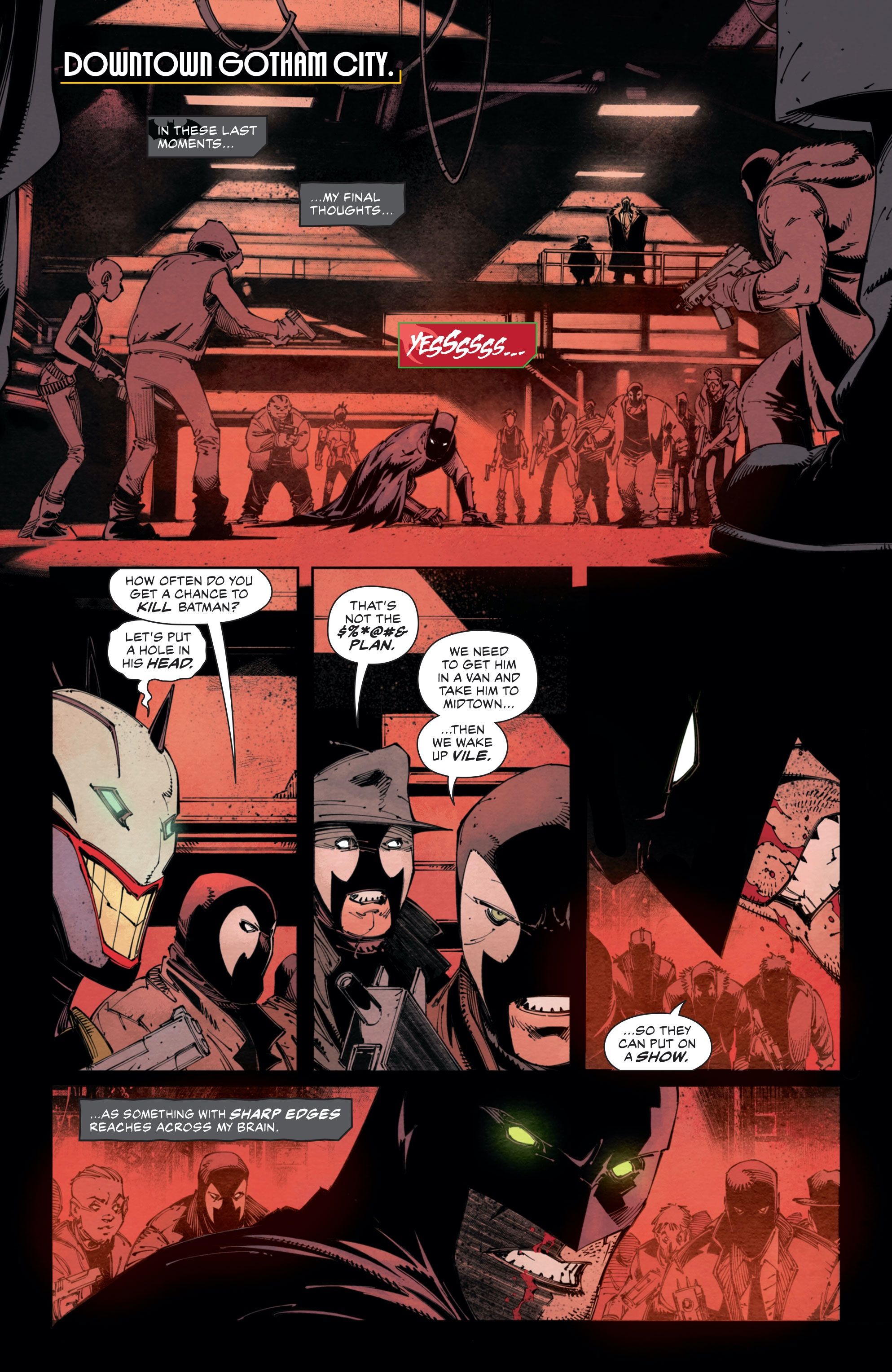 Batman has been captured by Mr. Worth and the Penguin