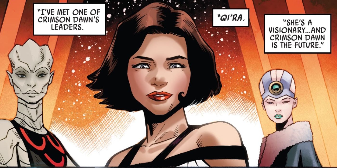 Qi'ra commanda Crimson Dawn in Star Wars comics.