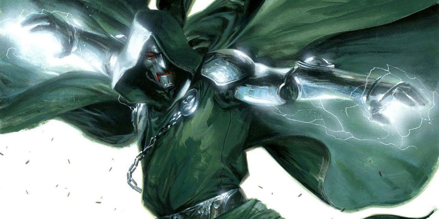 Doctor Doom using his magical powers.
