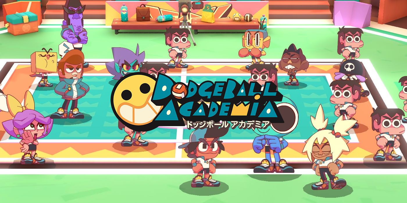 Dodgeball Academia's title screen