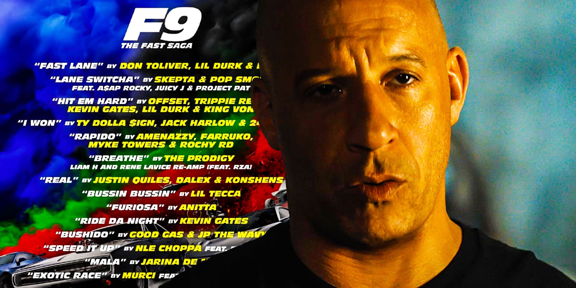 Dominic Toretto Fast and furious 9 soundtrack guide