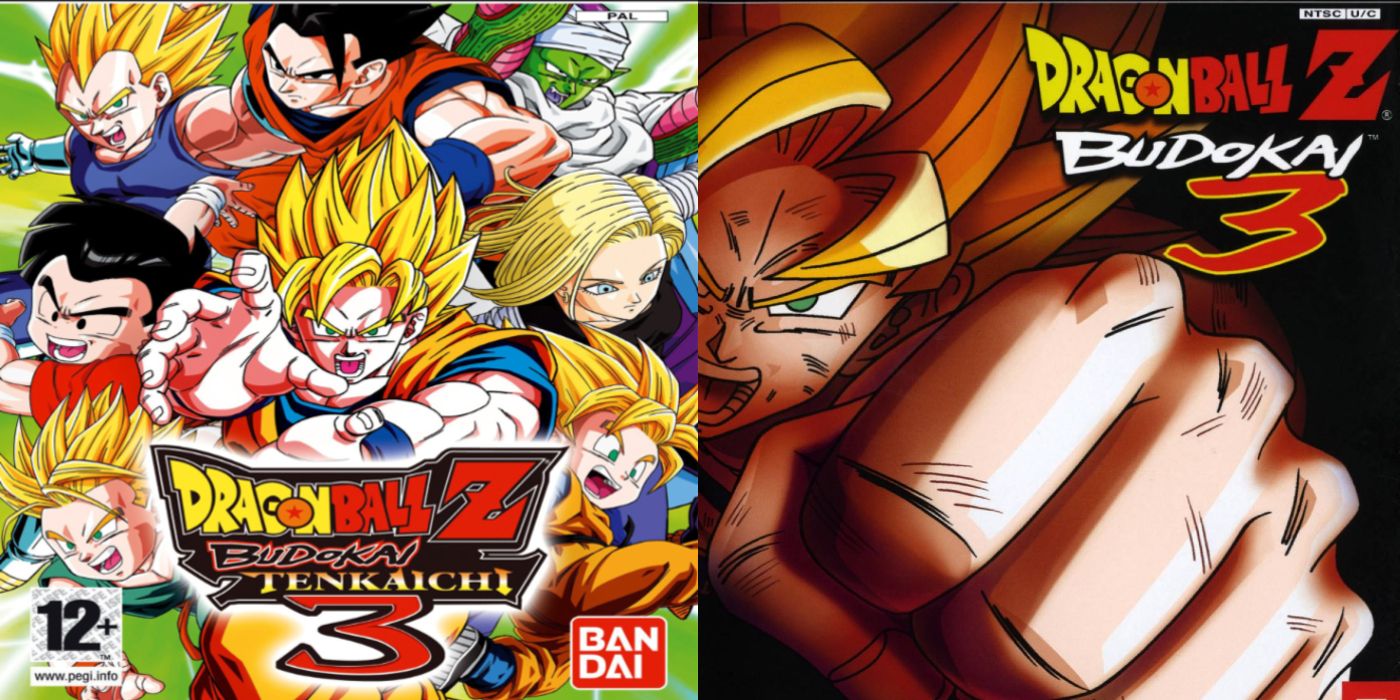 Split image showing the covers for Dragon Ball Z: Budokai Tenkaichi 2 and 3