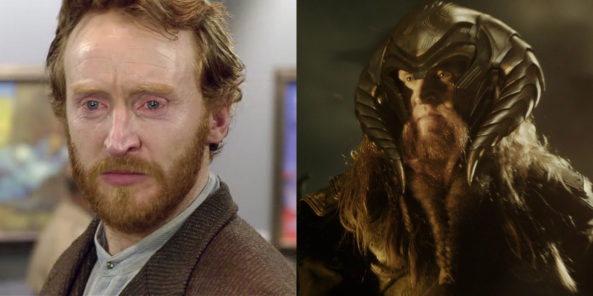 Tony Curran as Vincent Van Gogh in Doctor Who and Bor in Thor: The Dark World