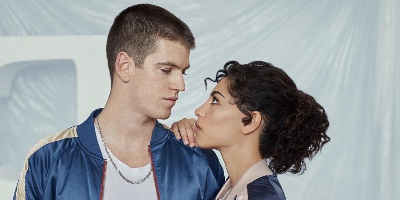 Guzman and Nadia in a promotional shoot for Elite