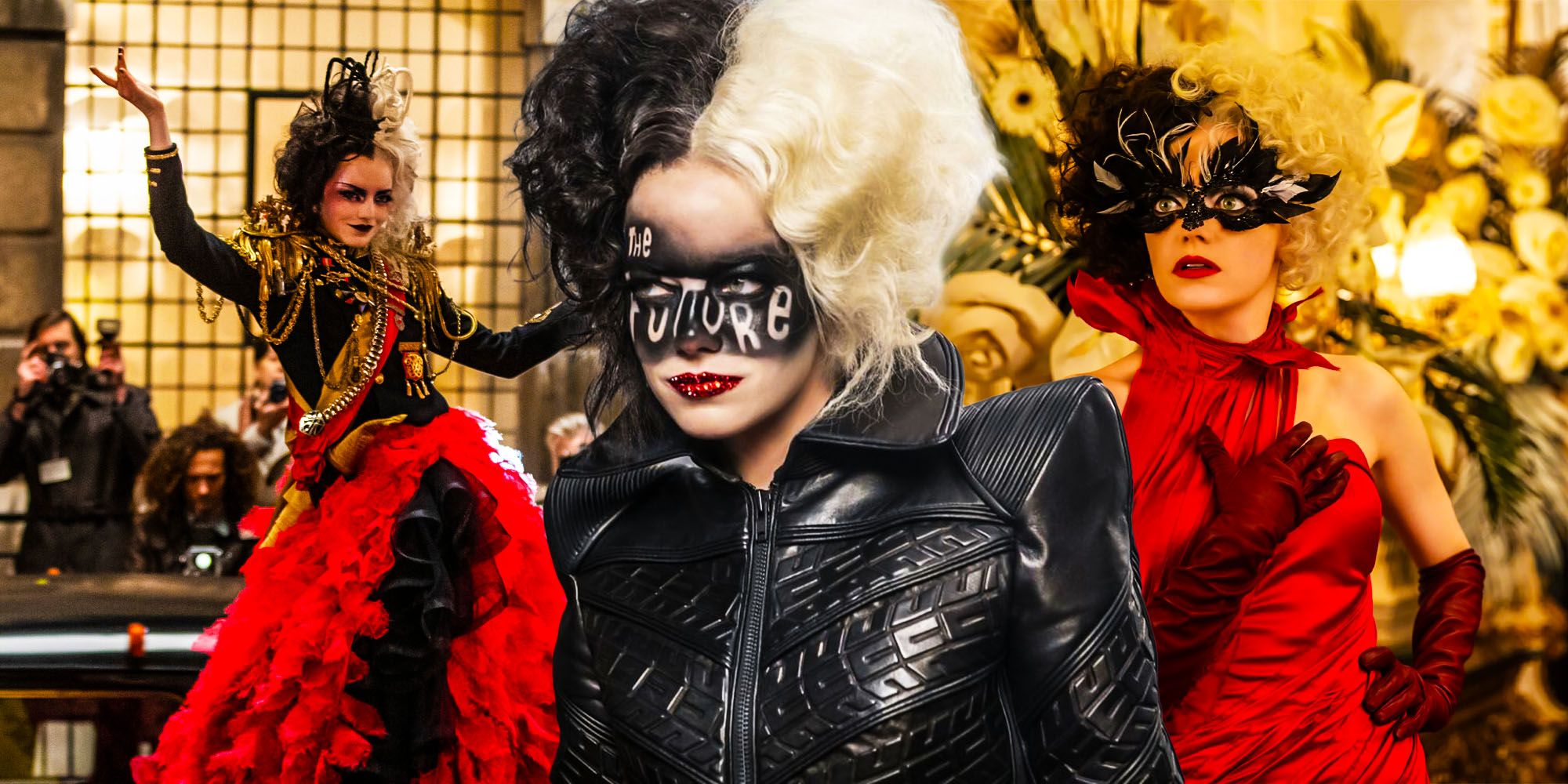 Inside Cruella's Punk-Fantasy Makeup Looks and Ever-Changing Wigs