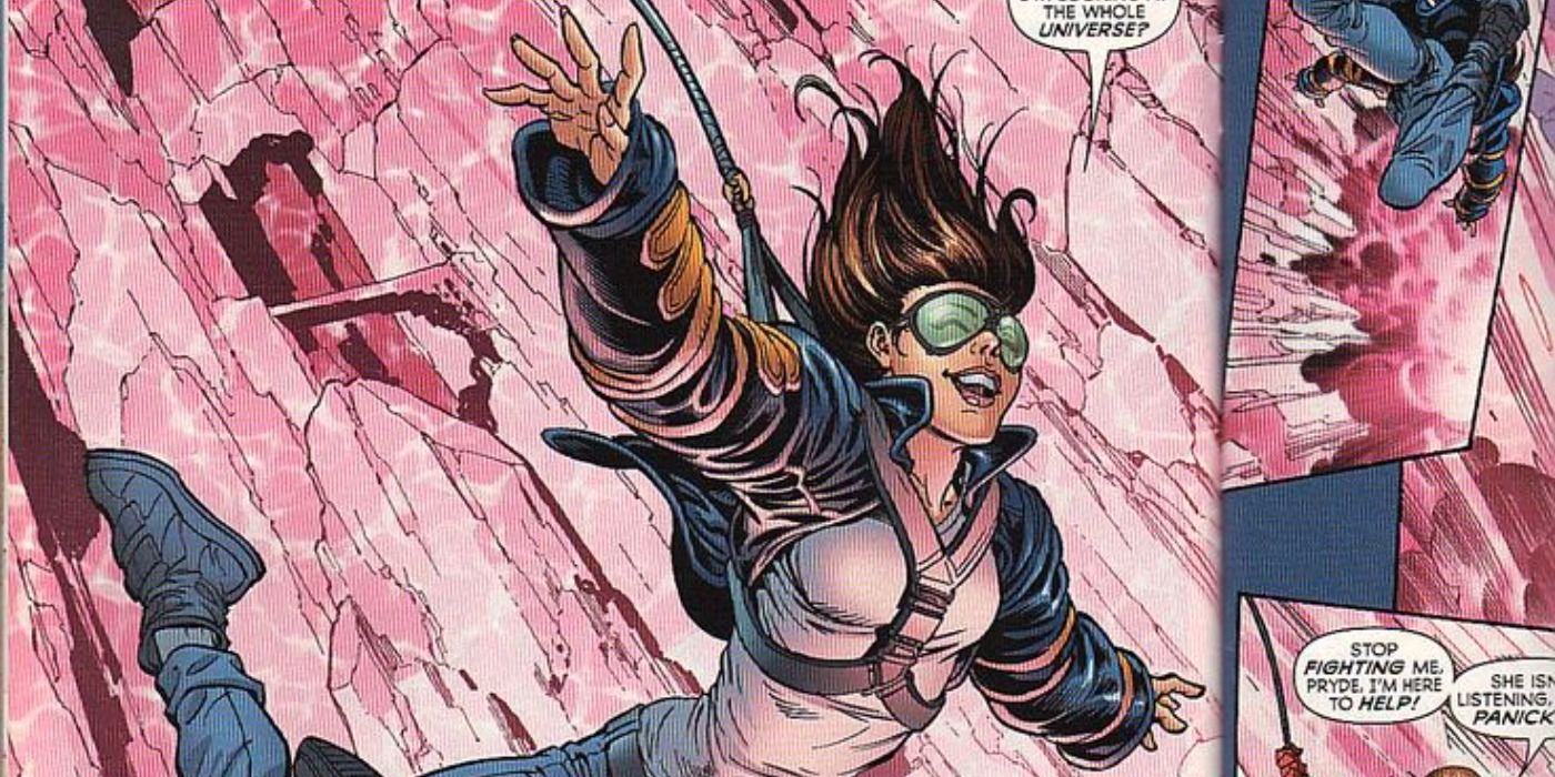 Exiles Kitty Pryde jumps into action in Marvel Comics.