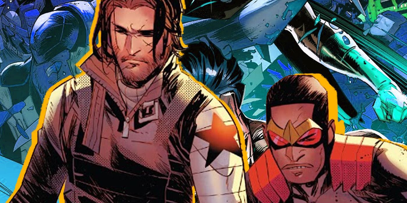 Falcon and Winter Soldier standing together.