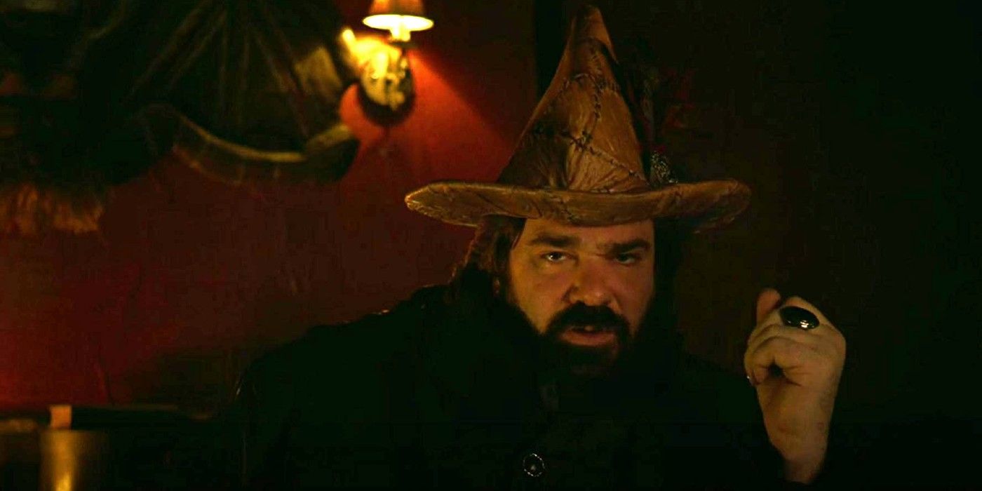Laszlo with his hat in What We Do In The Shadows