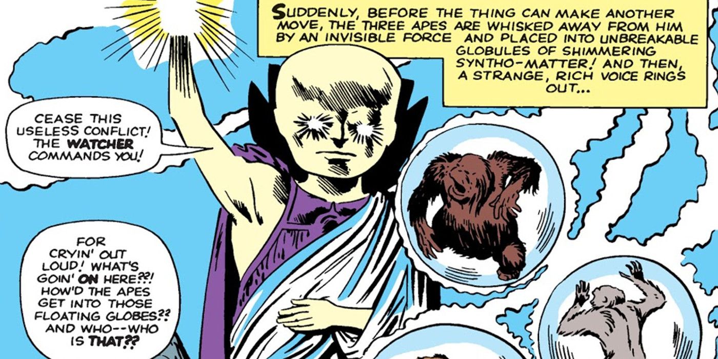 First appearance of Uatu The Watcher in Marvel Comics.