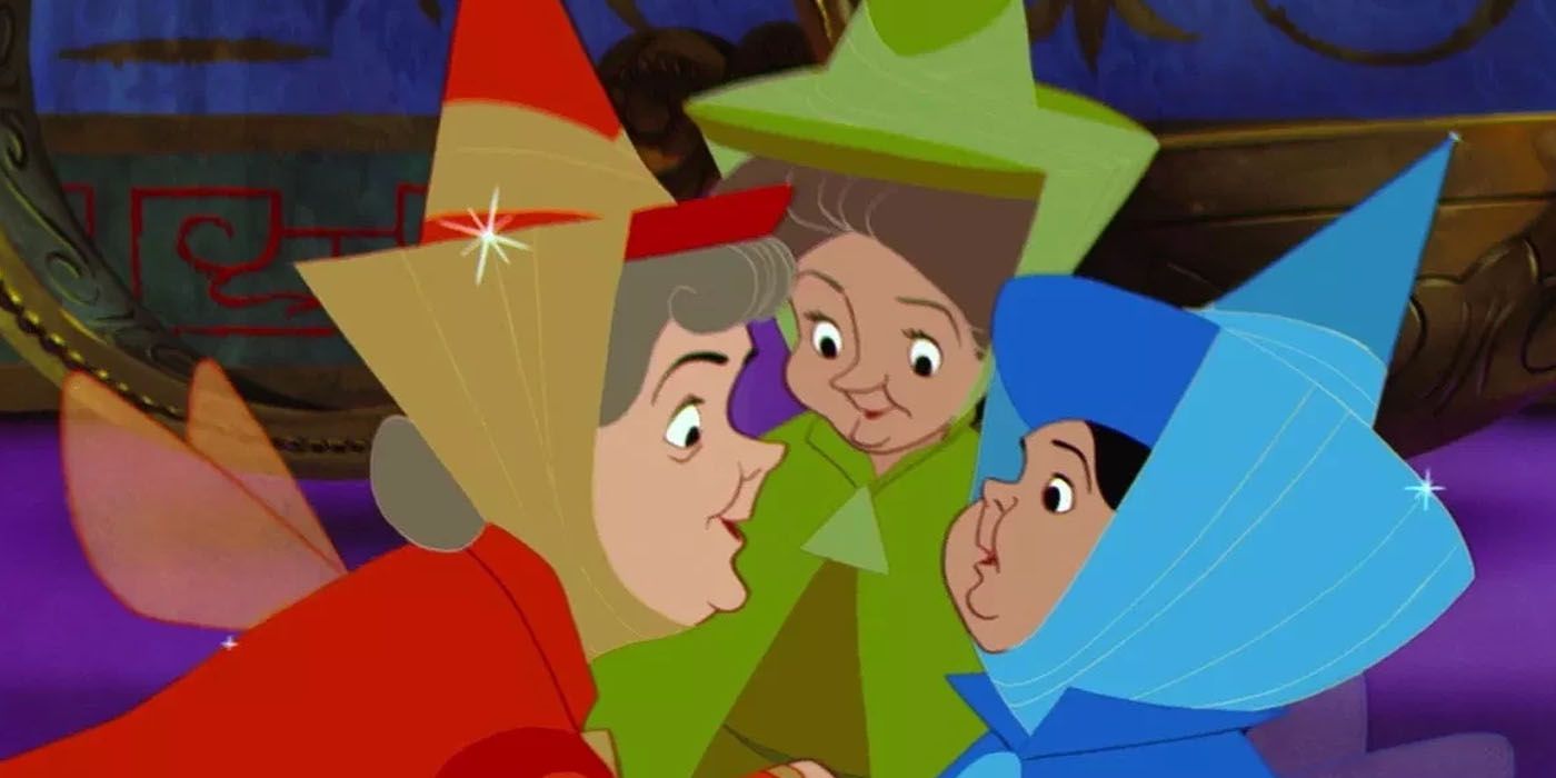 Flora, Fauna and Merryweather in Disney's Sleeping Beauty