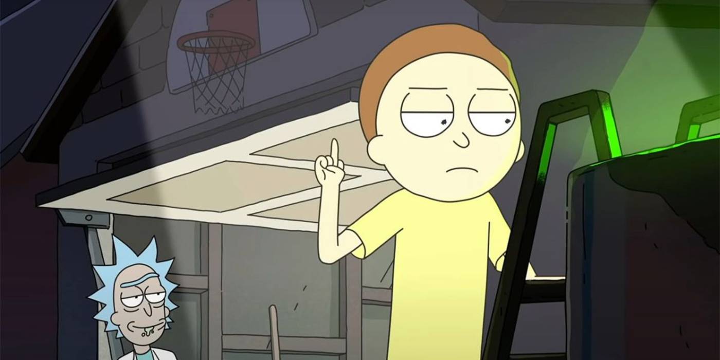 Morty parecendo arrogante em Rick e Morty
